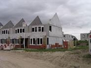 27 augustus 2003. Het metselen is begonnen.