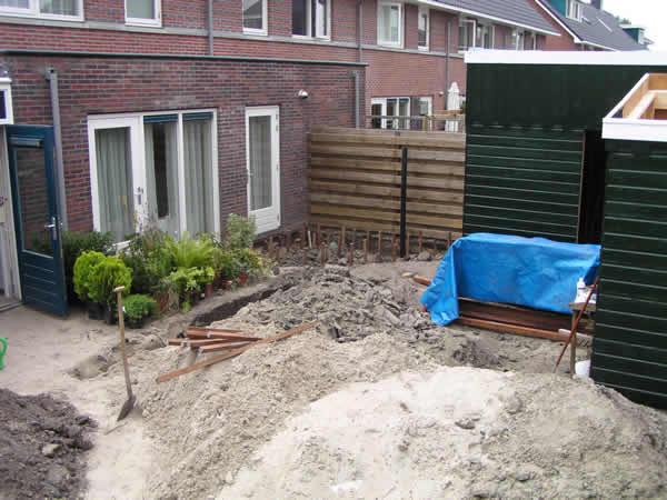 17 juli 2005 Het toekomstige terras